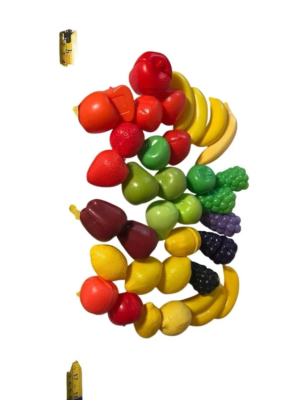 50+ Piece Lot Pretend Play Kids Plastic Vegetables & Fruit Plastic Food